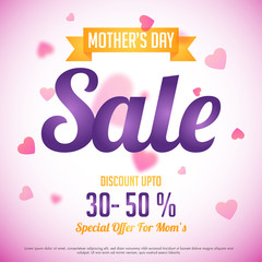 Mother's Day Sale poster, banner or flyer design..