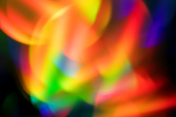 Bright colorful abstract rainbow glowing blur background