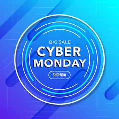 Cyber Monday concept banner