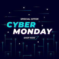 Cyber Monday concept banner