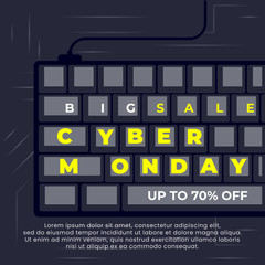 Best sale Cyber Monday banner design
