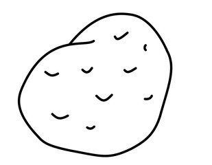 ジャガイモ(線画)