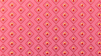 Fototapeta premium Interior pattern, architectural background. 3d illustration, 3d rendering.