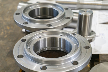 Adapter flange from welded joint after fabrication.