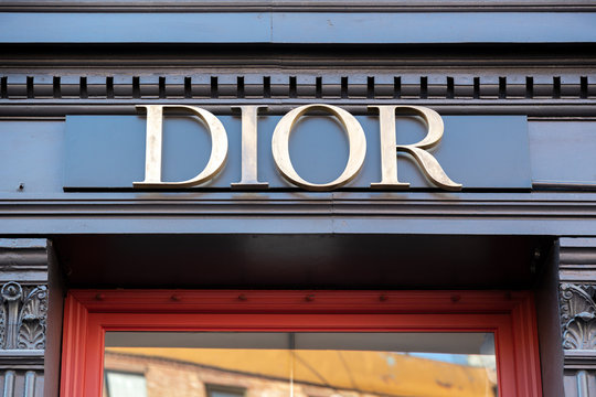 Dior store front entrance in Meatpacking district, Manhattan/400 West 14th Street