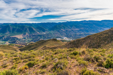 Naklejka na ściany i meble Andarax Valley with Sierra Gador in the background