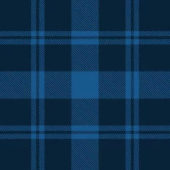 Schapenvacht deken met patroon Donkerblauw Mooie klassieke blauwe geruite patroon vector
