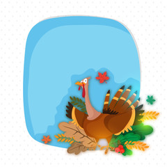 Greeting Card for Thanksgiving Day celebration.