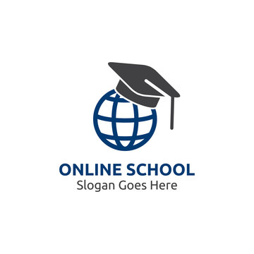 Online Education Logo Design Template. Online Course Logo Design. Online Learning Logo