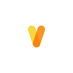 v letter logo vector icon illustration