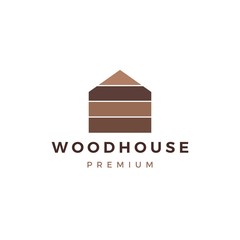 wood house timber panel wall facade decking wpc vinyl hpl logo vector icon illustration