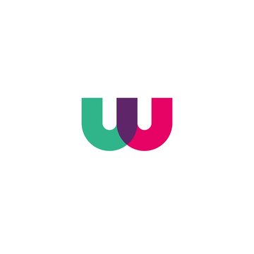 w letter double u logo vector icon illustration