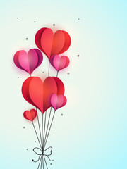 Paper Hearts for Valentine's Day Celebration.