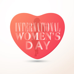 Creative text for Women's Day celebration.