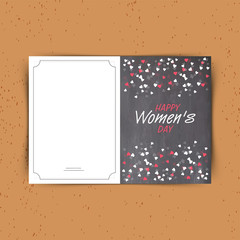 Greeting Card for Women's Day celebration.