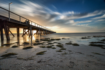 pier at sunset