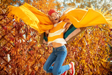 feeling autumn happiness