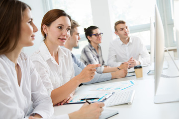 Business people working together in the office