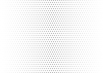Abstract halftone dotted background. Monochrome futuristic grunge pattern, stars.  Vector modern optical pop art texture for posters, site, postcard, cover, labels, vintage sticker, mock-up layout.