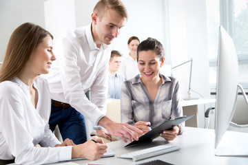 Business people working together in the office