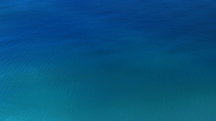 Aerial top view, Beautiful blue sea surface