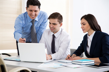 Business people working together in the office