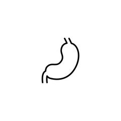 human stomach icon vector illustration