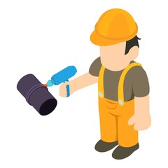 Repairer icon. Isometric illustration of repairer vector icon for web