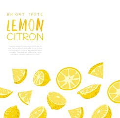 Abstract illustration of lemon.