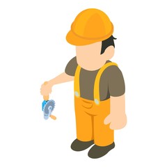 Employee icon. Isometric illustration of employee vector icon for web