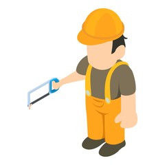 Foreman icon. Isometric illustration of foreman vector icon for web