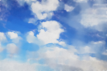 watercolor colorful illustration