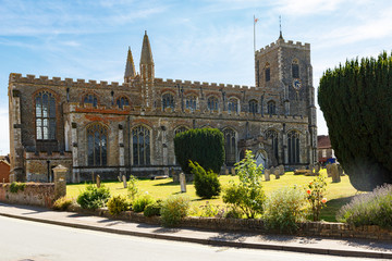Obraz premium St Peter and St Paul's Church, Clare in Suffolk, UK, was built 13-15 century