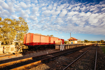 Obraz premium Muckleford Train Station Victoria Australia