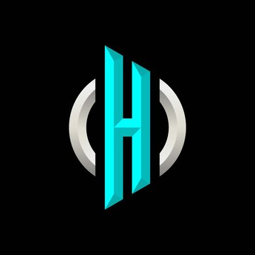 Initial H Gaming Esport Logo Design Modern Template