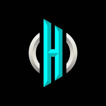 Initial H Gaming Esport Logo Design Modern Template