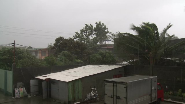 Hurricane Hits Small Town With Powerful Wind - Megi