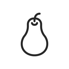 Pear icon vector isolated symbol illustration EPS 10