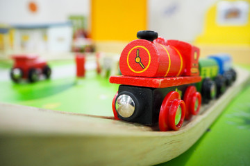 Fototapeta premium Wooden toy train