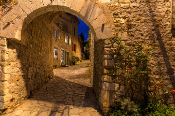 Alleys of a medieval village in Provence
