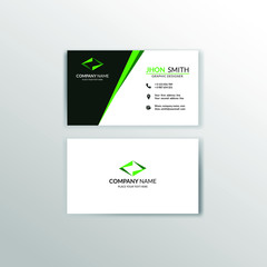 Creative and professional business card design. vector illustration