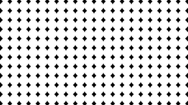 Hypnotic pulsating loopable black and white dots transition or vj background