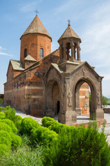 Fototapeta na wymiar Ancient beautiful Armenian church Khor Virap, Armenia.