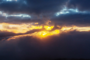 Obraz premium Sunset background