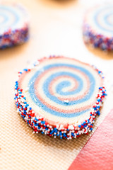 Baking sugar cookies