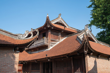 Old buildings in Temper of Literature ( Van Mieu ) - Vietnam first national university, was built in 1070