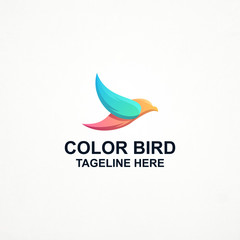 Bird Color Logo Design Awesome Inspiration