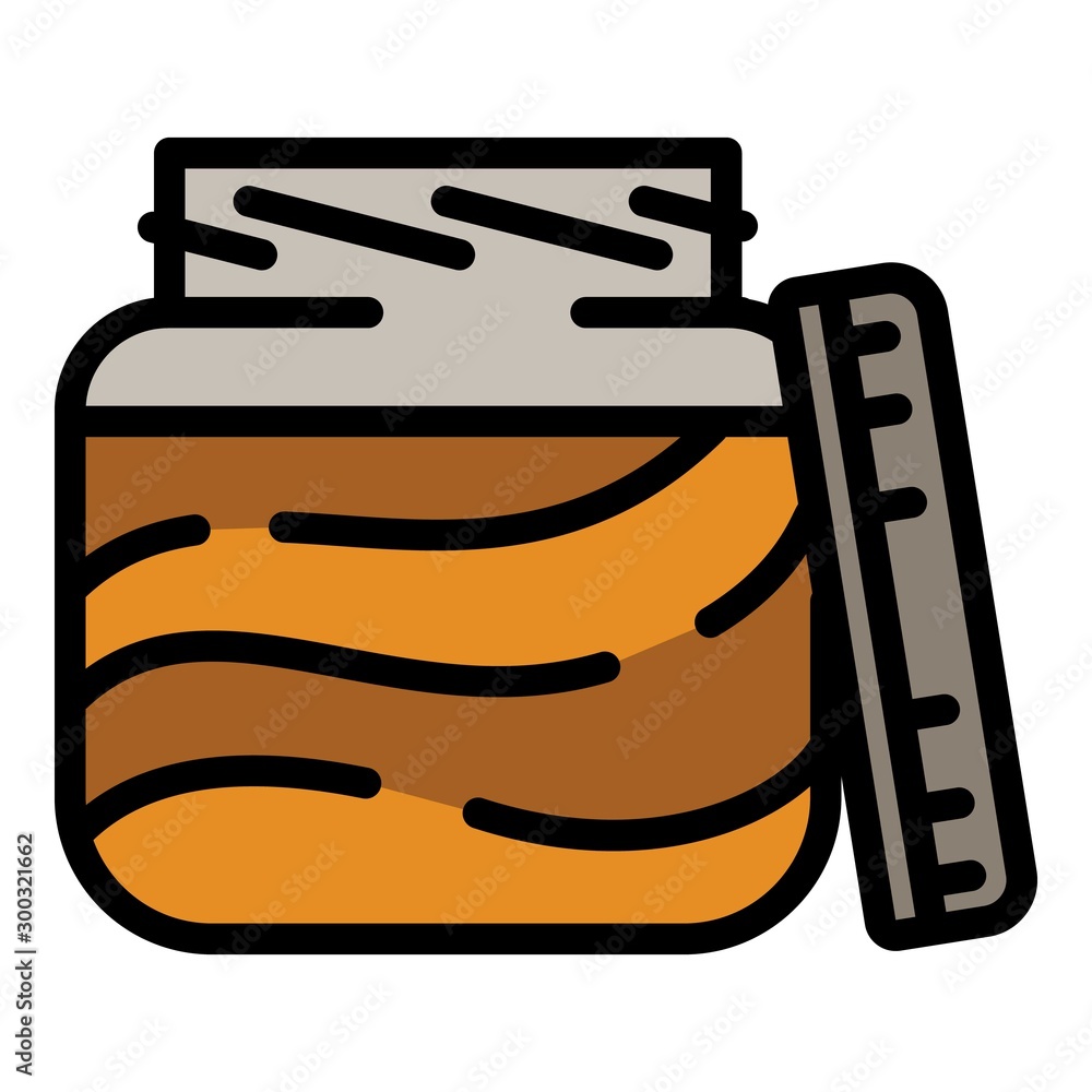 Poster Peanut choco butter icon. Outline peanut choco butter vector icon for web design isolated on white background