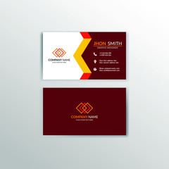 Creative and professional business card design. vector illustration