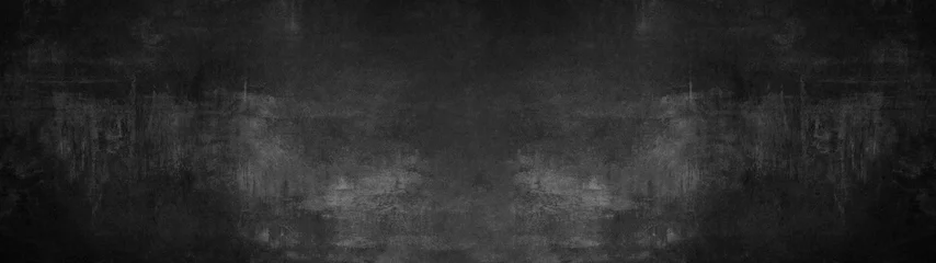 Fotobehang Betonbehang Zwart antraciet steen beton textuur achtergrond panorama banner lang